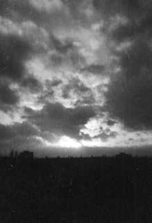 Black and white sunset, Francis Street, c.1970